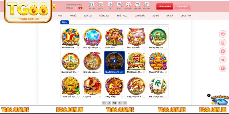 Hướng dẫn chi tiết chiến thuật trải nghiệm tối ưu nổ hũ TG88 online