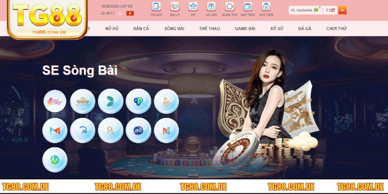 Sức hấp dẫn đặc biệt của Live Casino TG88