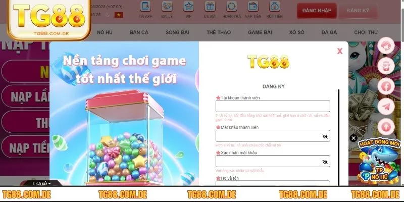 Tạo tài khoản TG88 nhanh chóng với 4 bước