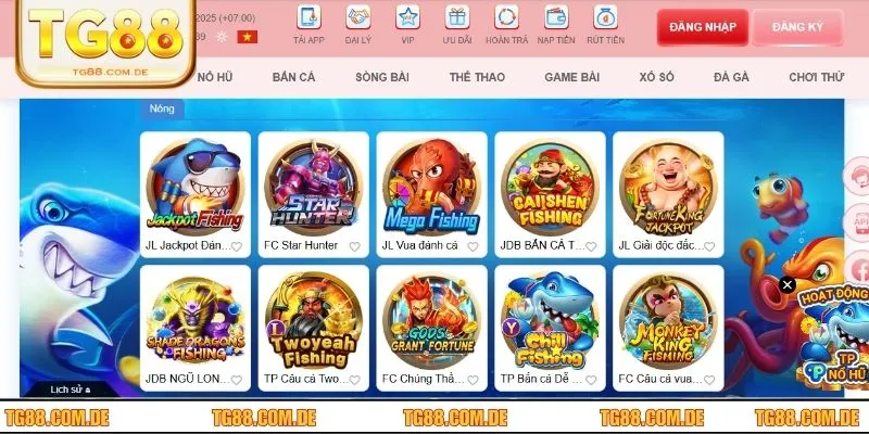Top game bắn cá TG88 nên trải nghiệm năm 2025