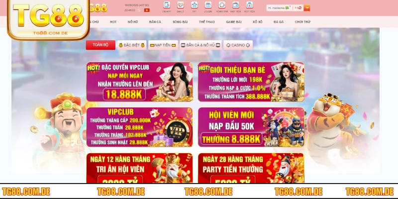 Ưu đãi và dịch vụ CSKH tại TG88